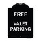Signmission Free Valet Parking Heavy-Gauge Aluminum Architectural Sign, 24" x 18", BW-1824-23939 A-DES-BW-1824-23939 - alternate 1